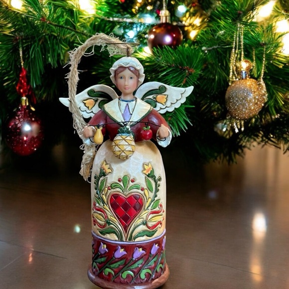 Jim Shore 2011 Williamsburg Warm Welcome Angel Figurine ~ 4021985 Retired - Picture 1 of 10